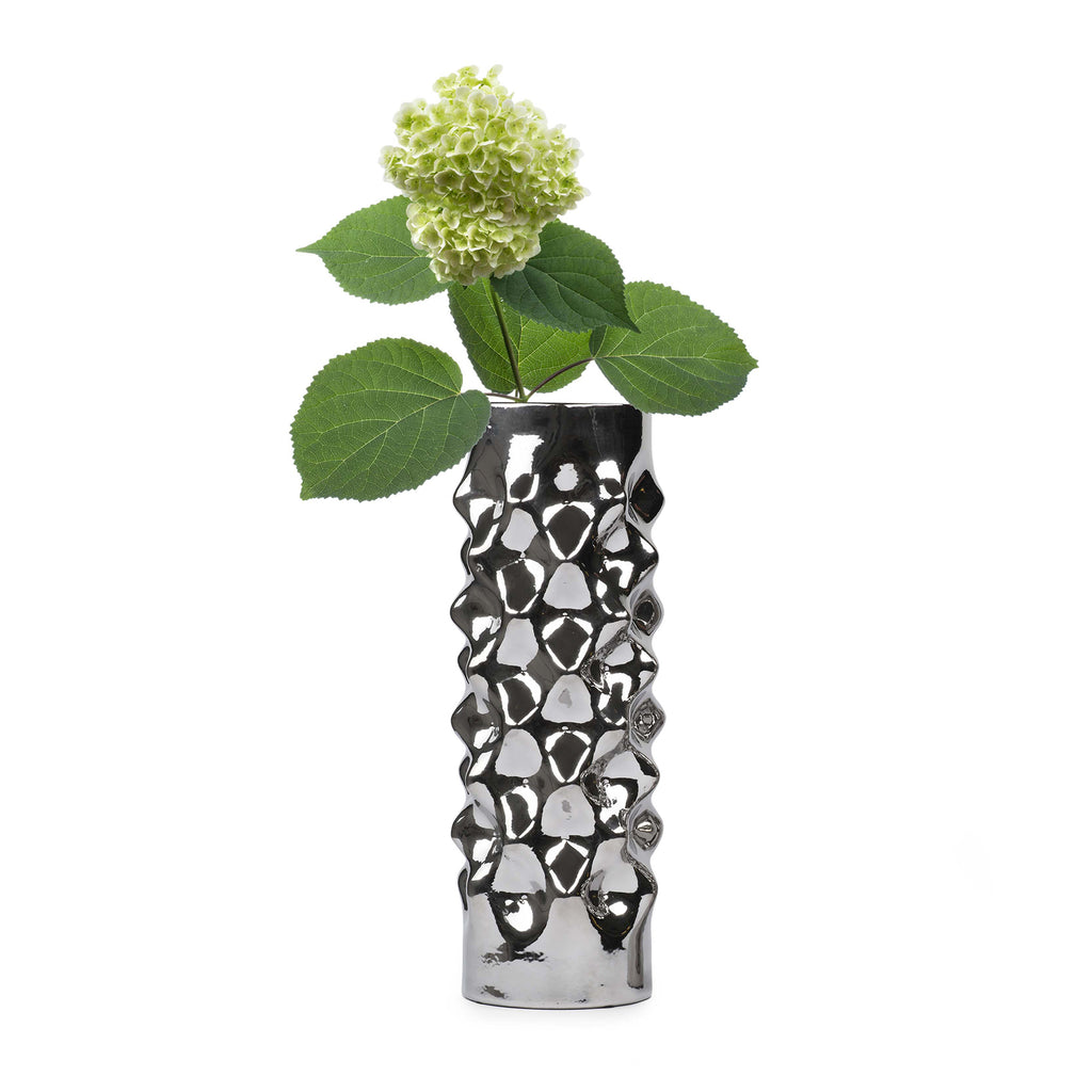 MALIBU LARGE SILVER VASE