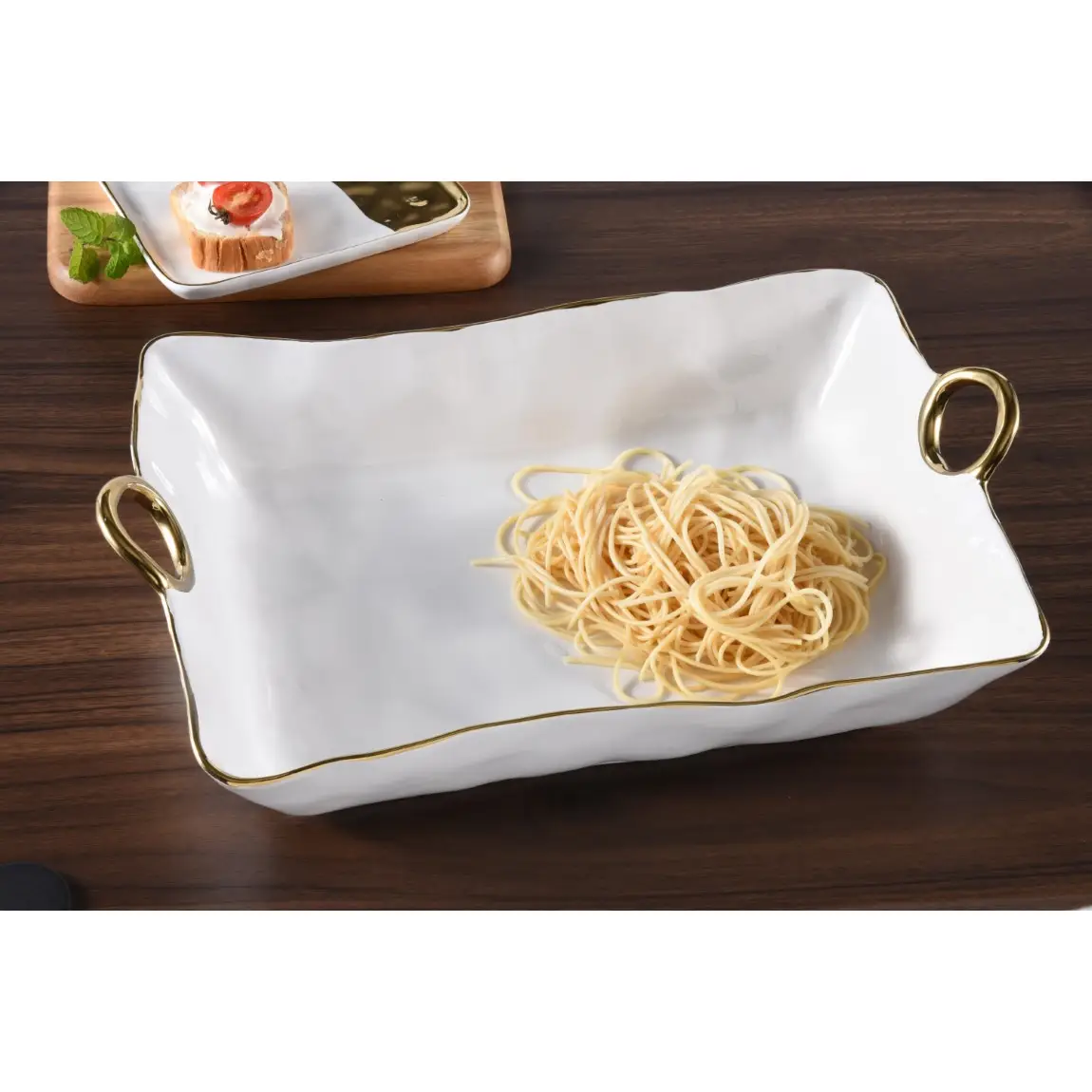 White and Gold Large Deep Server