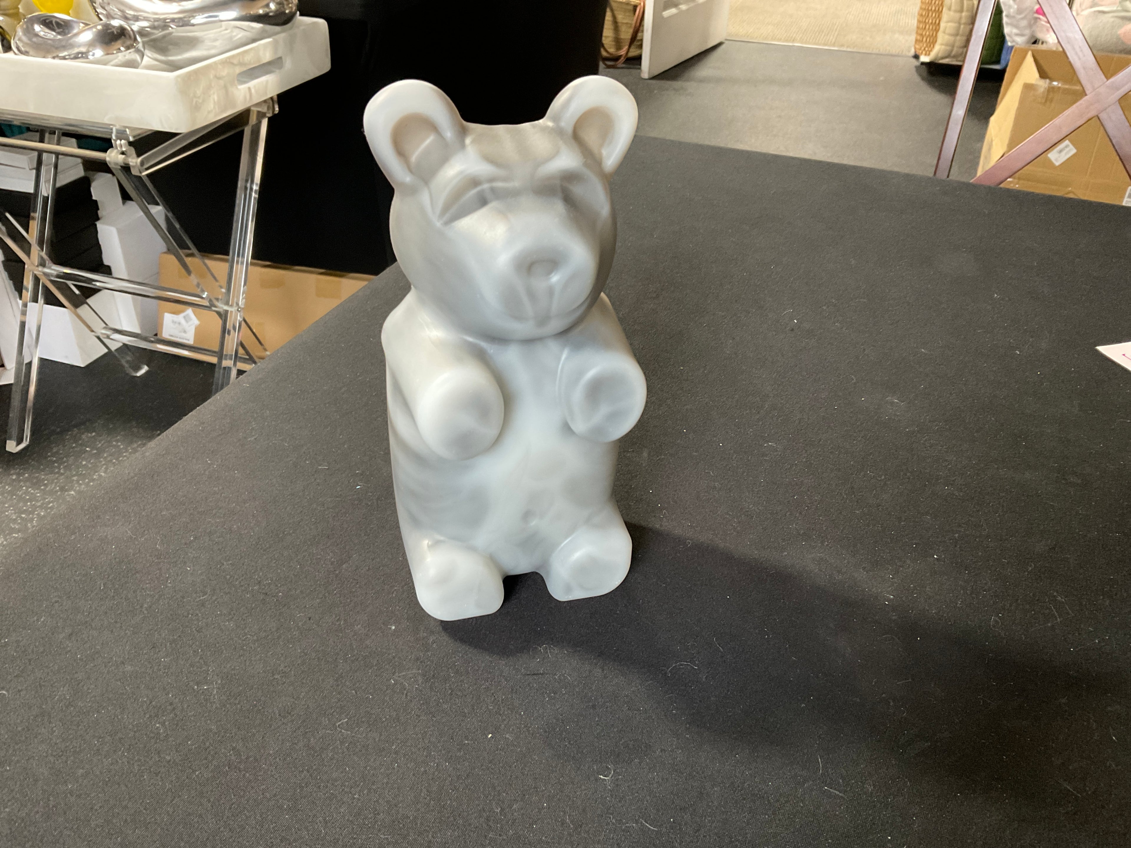 Matte Smokey Grey Resin Bear