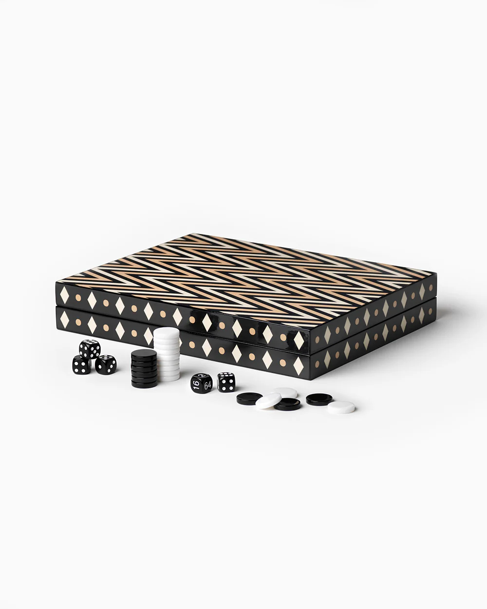 LACQUERED BACKGAMMON