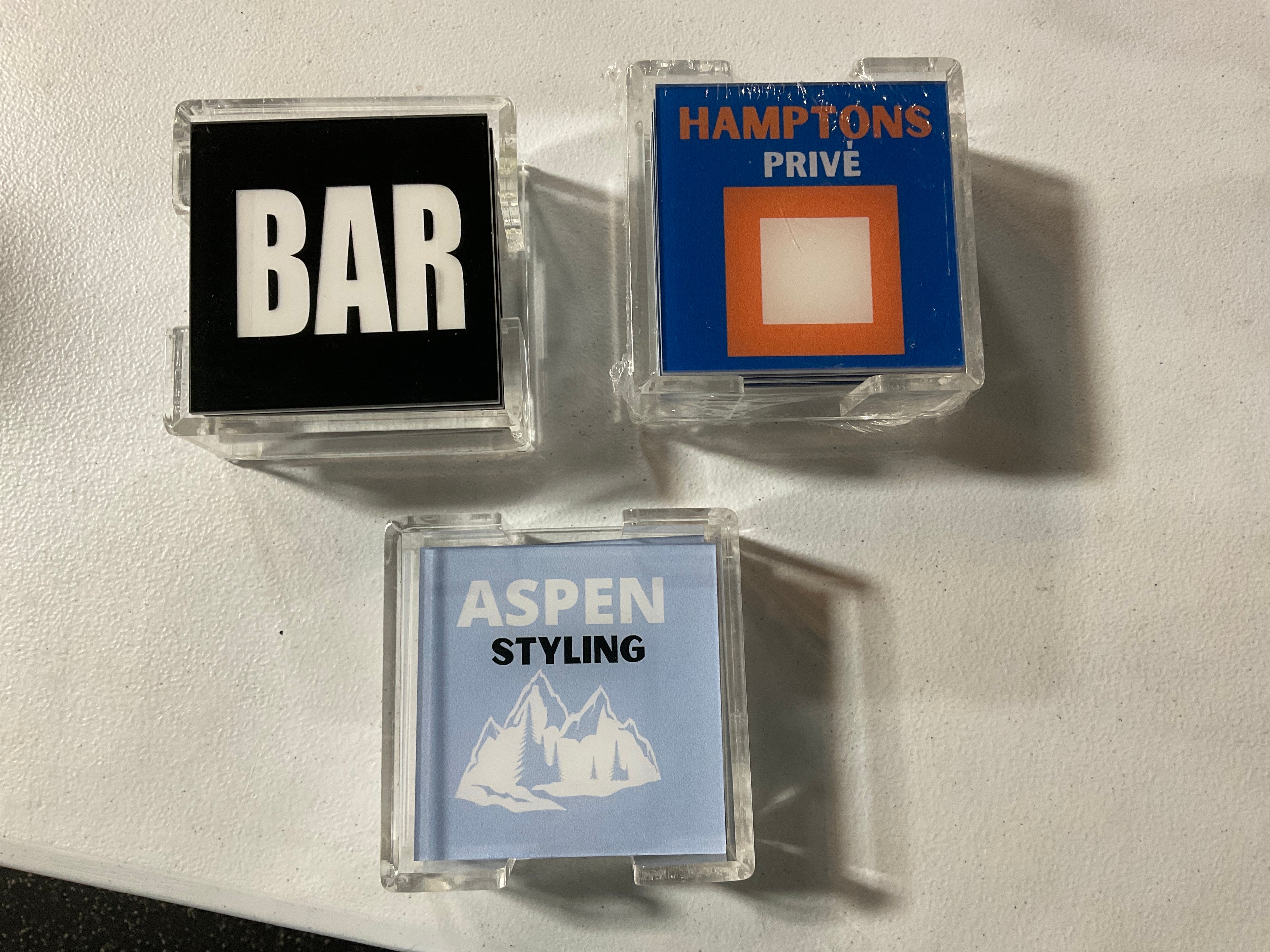 Acrylic Coasters Custom -set of 4