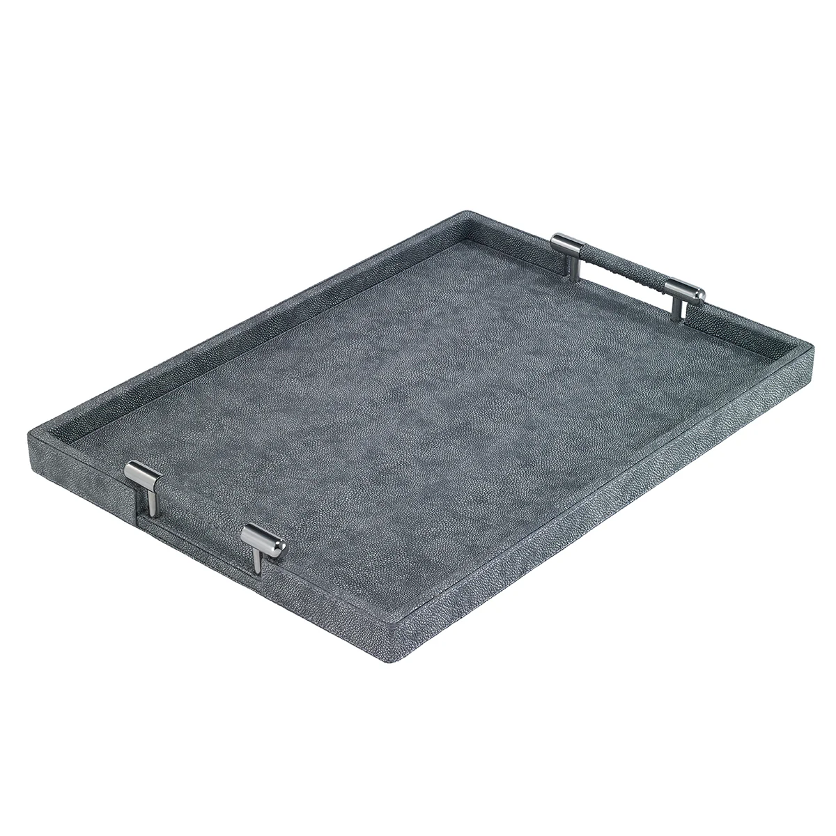 Grey Stingray Tray with Handles