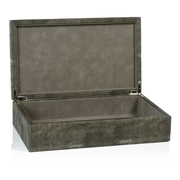 Bora Bora Faux Stingray Leather Box with Suede Interior