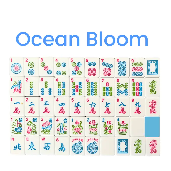 MAH JONGG TILE  SET OCEAN BLOOM