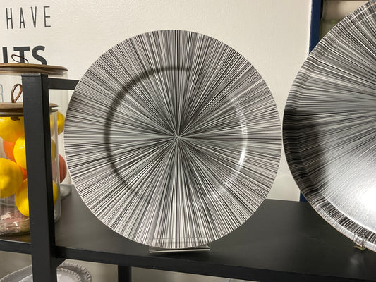 Black Multi Line Plate-31