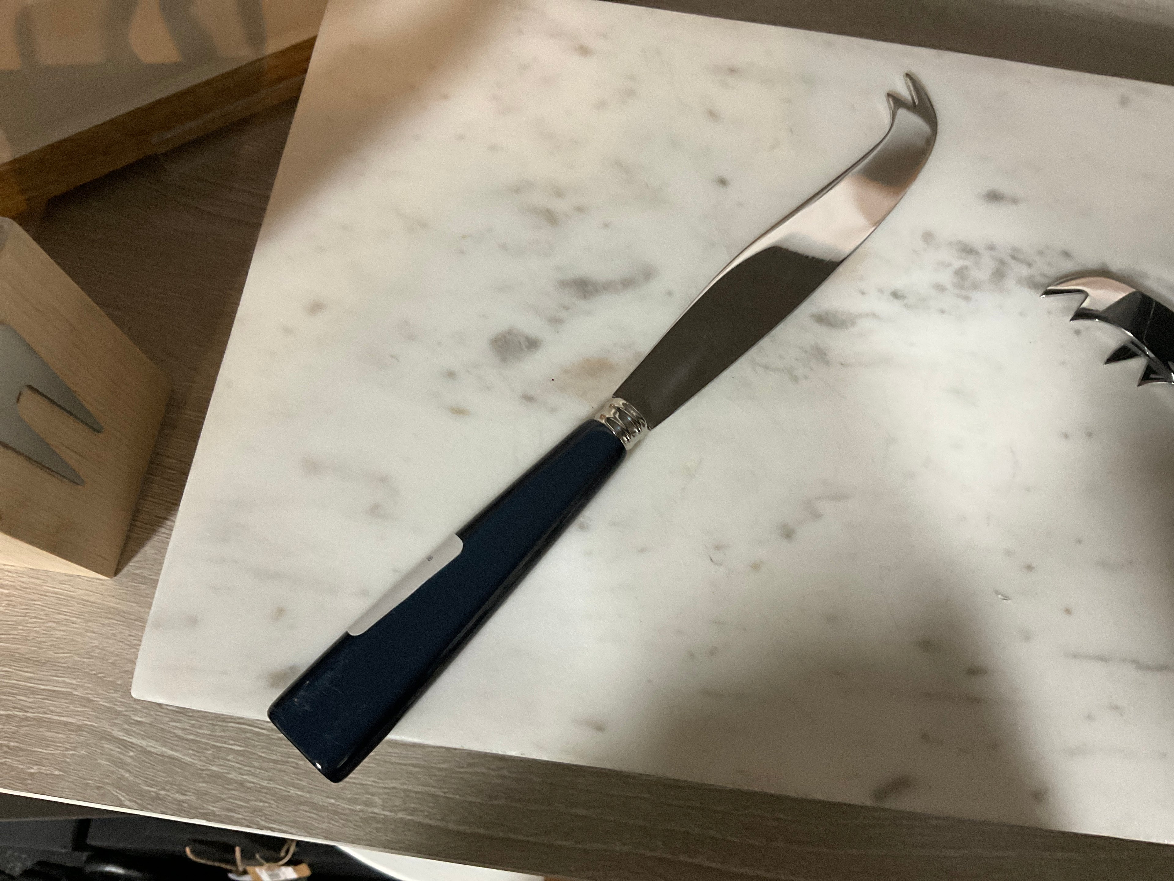 Cheese knife steel blue