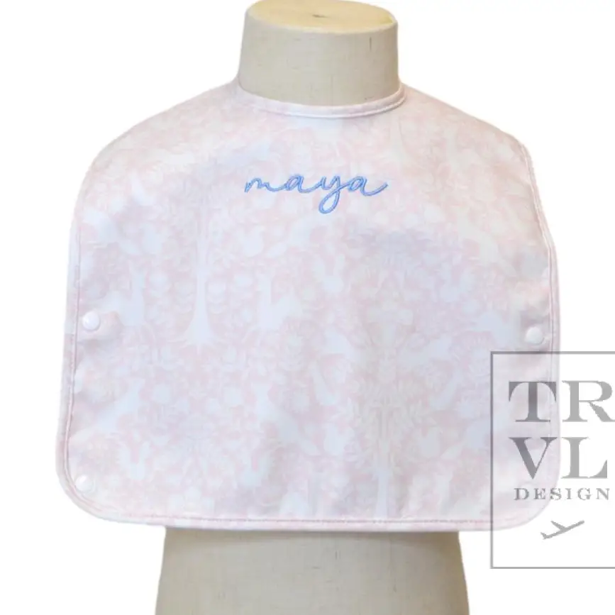 WOODLAND PINK BIB SET/2