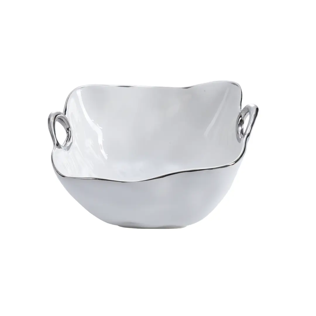 Medium Square Bowl With Handles