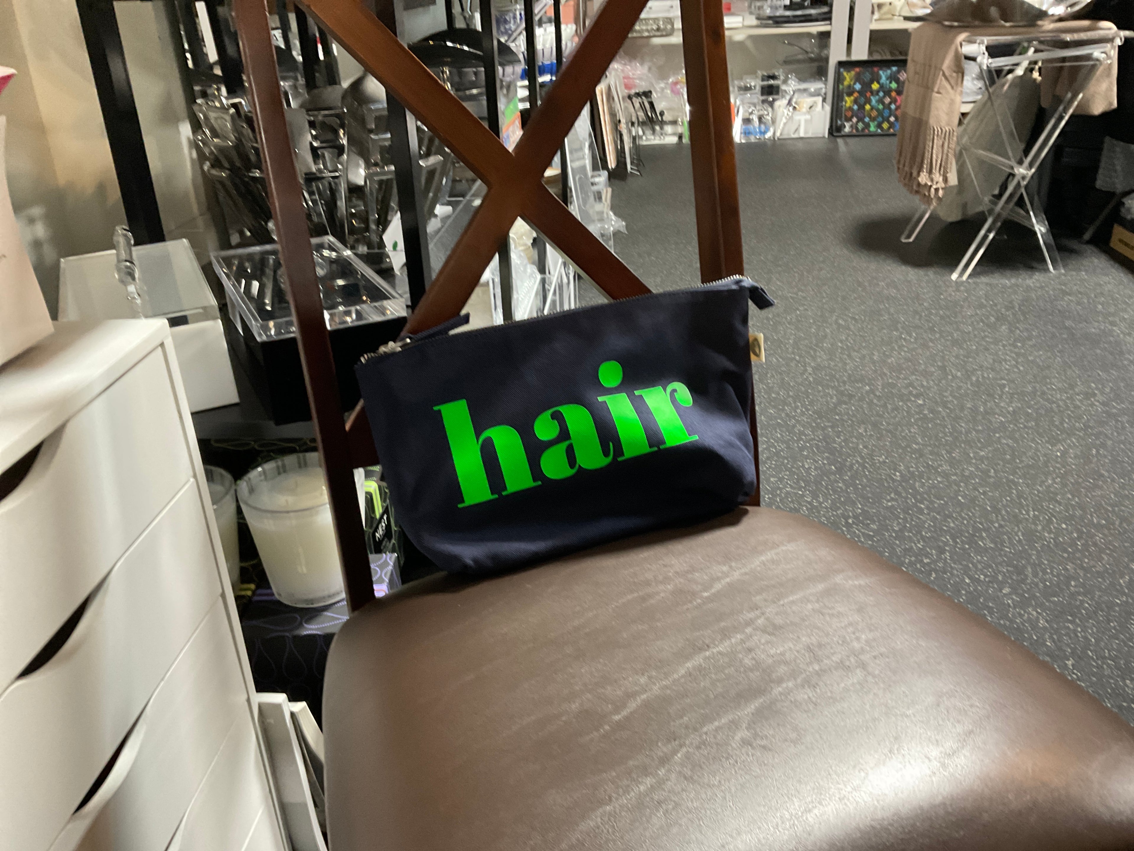 Green HAIR BAG