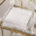 Cocktail Napkin Holder, Scalloped