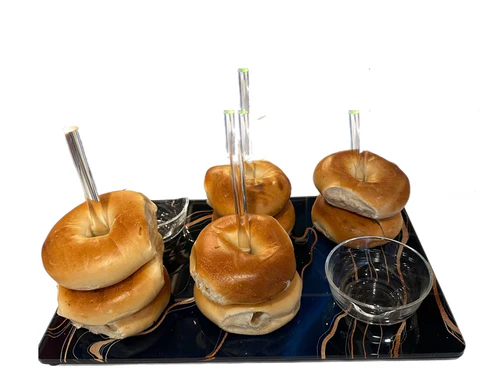 Bagel Tray with Holders