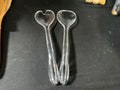 Short Acrylic Servers