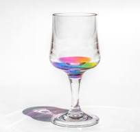 Rainbow Wine Glass