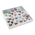 Butterflies Around the World Silver Leaf Tray