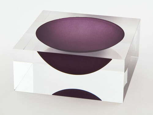 Lucite Bowl-Smoke