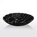Everyday Large Bowl -Solid Blk w/White Splatter