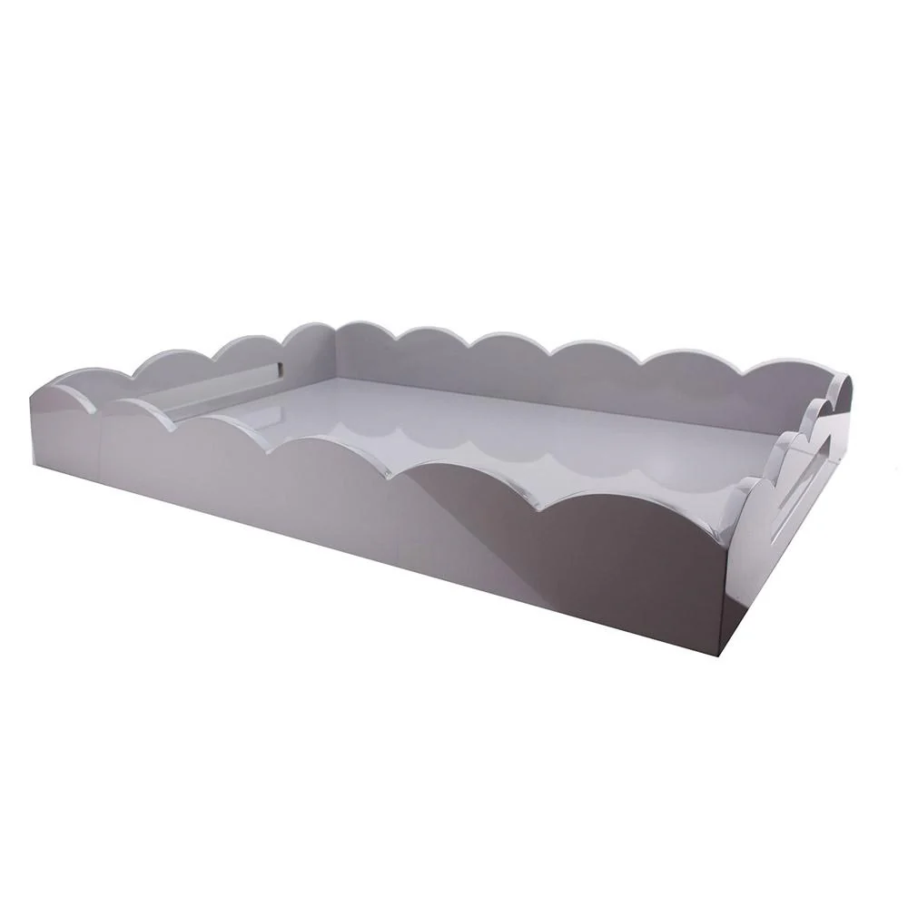 17x13 scalloped tray chiffon