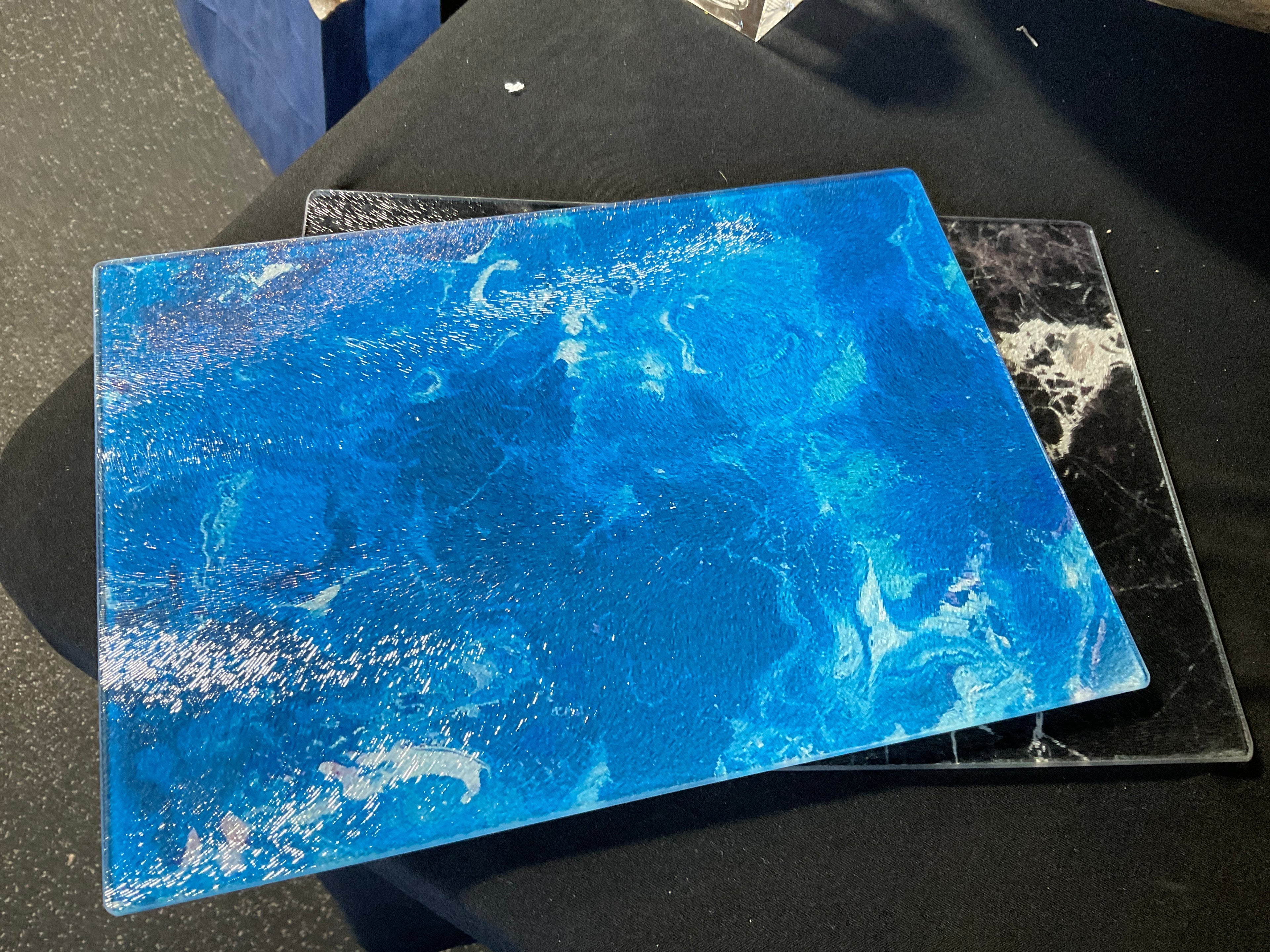 Glass Cutting Board- Marble