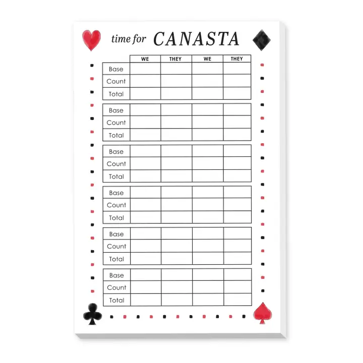 canasta pad