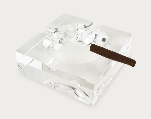 Square Crystal Ashtray-Large