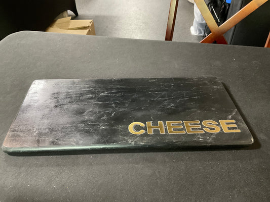 Black Marble and Gold Cheese Tray