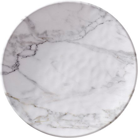 White Marble Salad Plate