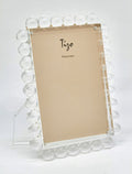 5X7 LUCITE FRAME W/BUBBLES - CLEAR