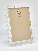 5X7 LUCITE FRAME W/BUBBLES - CLEAR