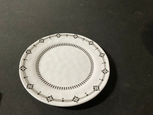 Black/White Salad Plate