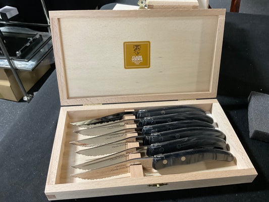 6 BERLINGOT GREY STEAK KNIVES
