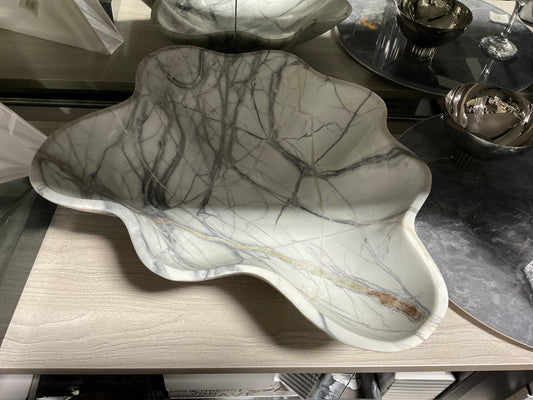 White and grey bowl