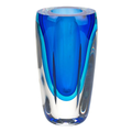 Azure Murano Style 6” Glass Vase