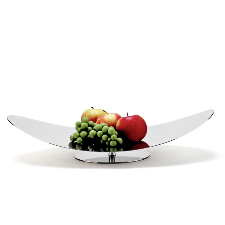 Stainless Oval Centerpiece on Stand