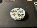 Butterfly Round Coasters White