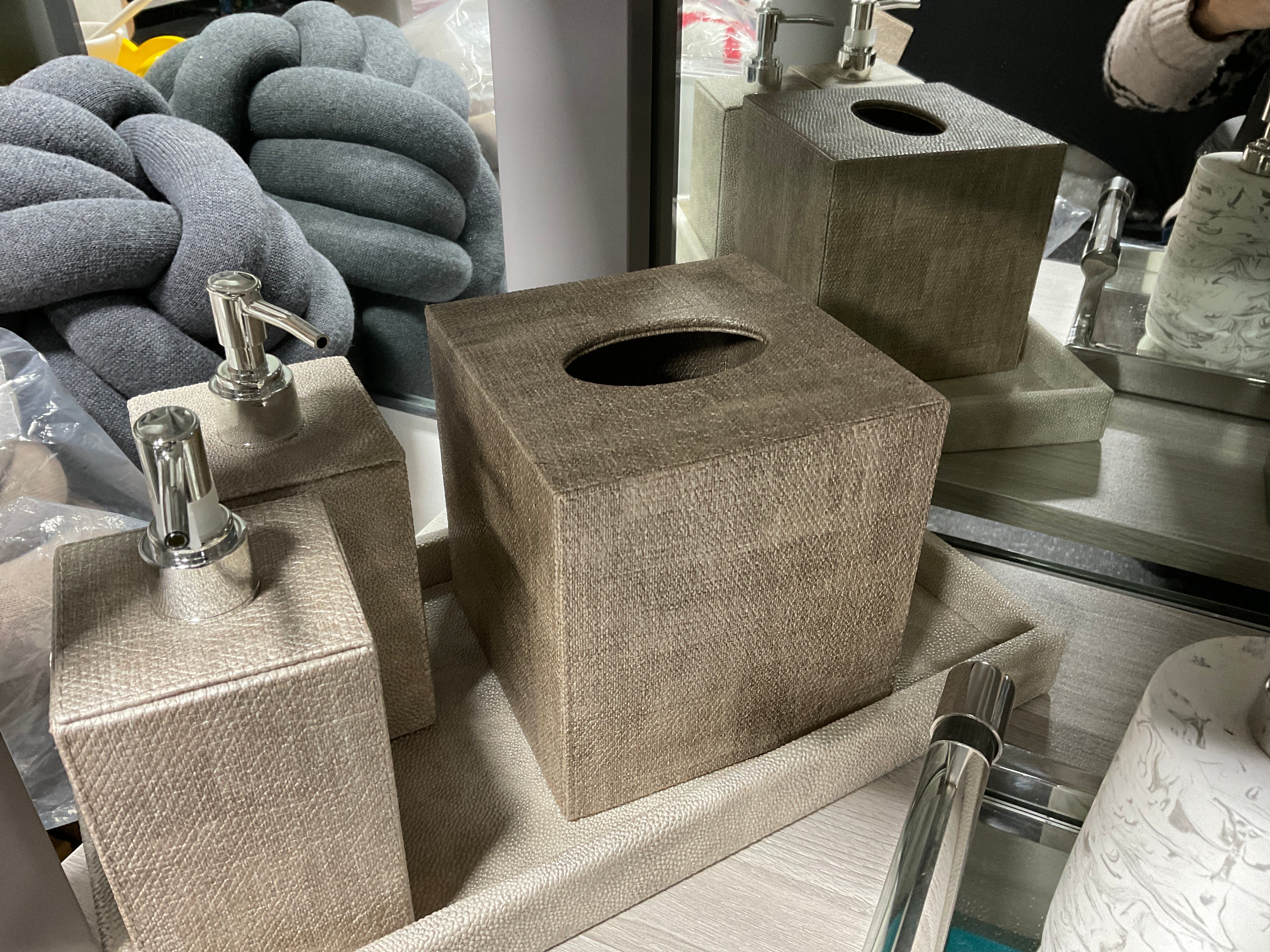 Luster Sand Tissue Box