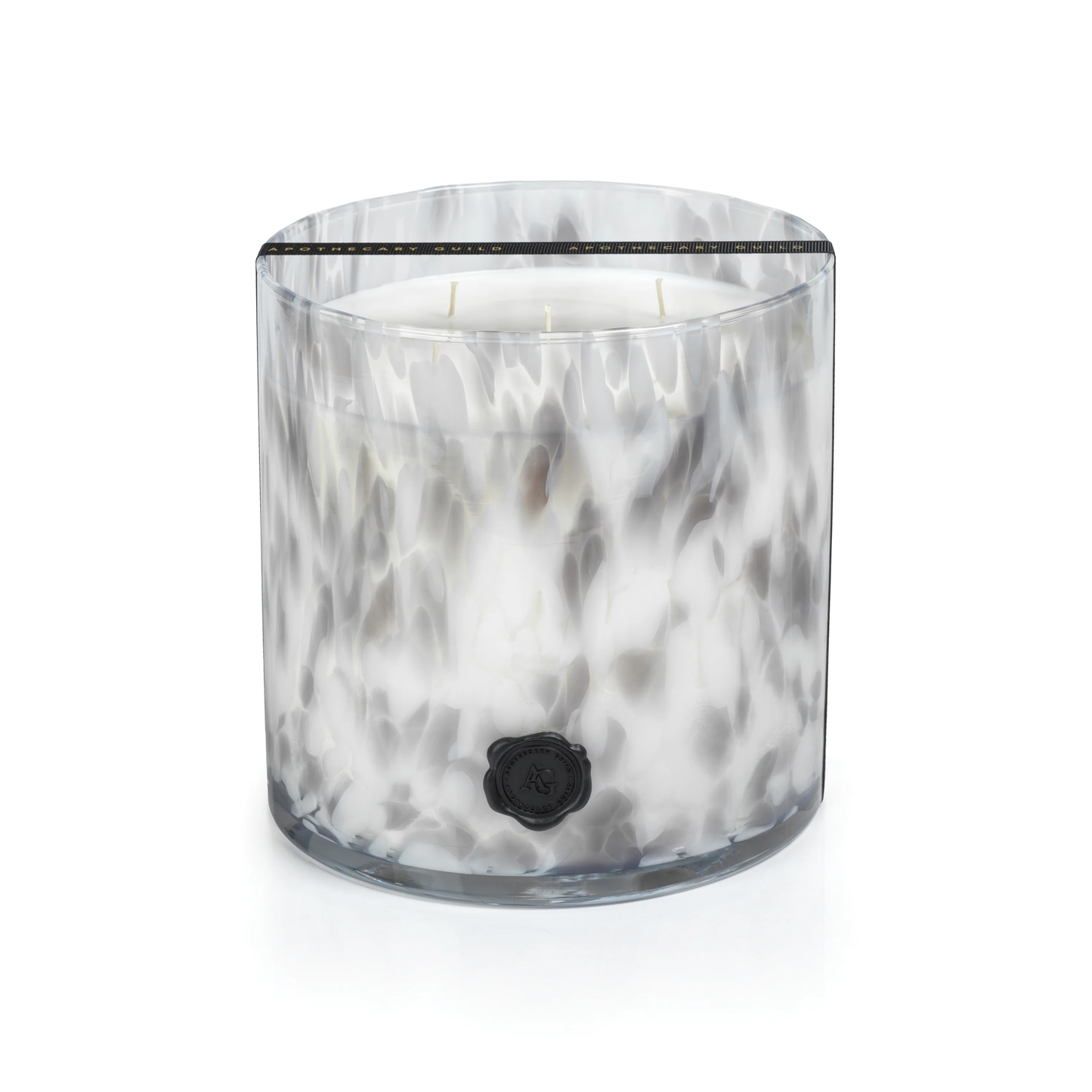 5 Wick Clear/Grey Lemon Peel Candle