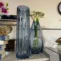 Illusion Vase Tall-Steel Blue