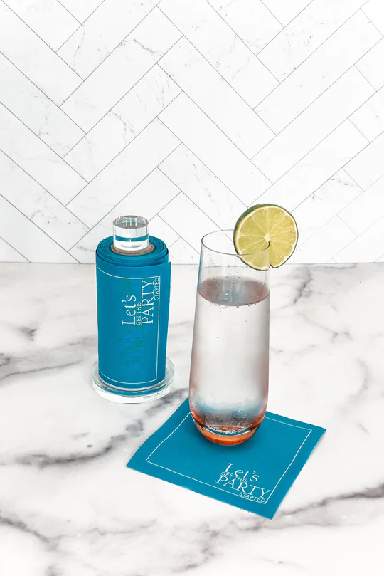 Glass Cocktail Napkin Stand