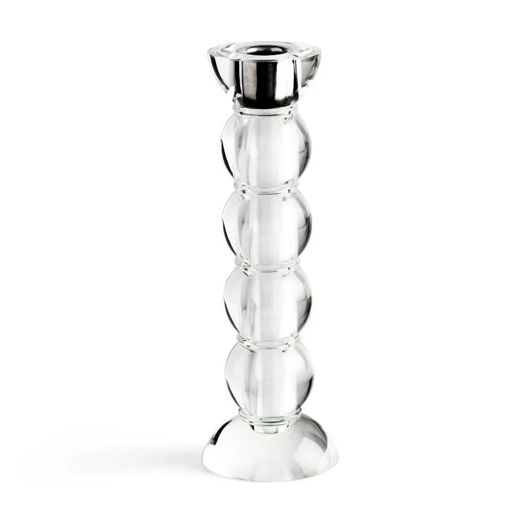 Icy Bobbin Candlestick Clear