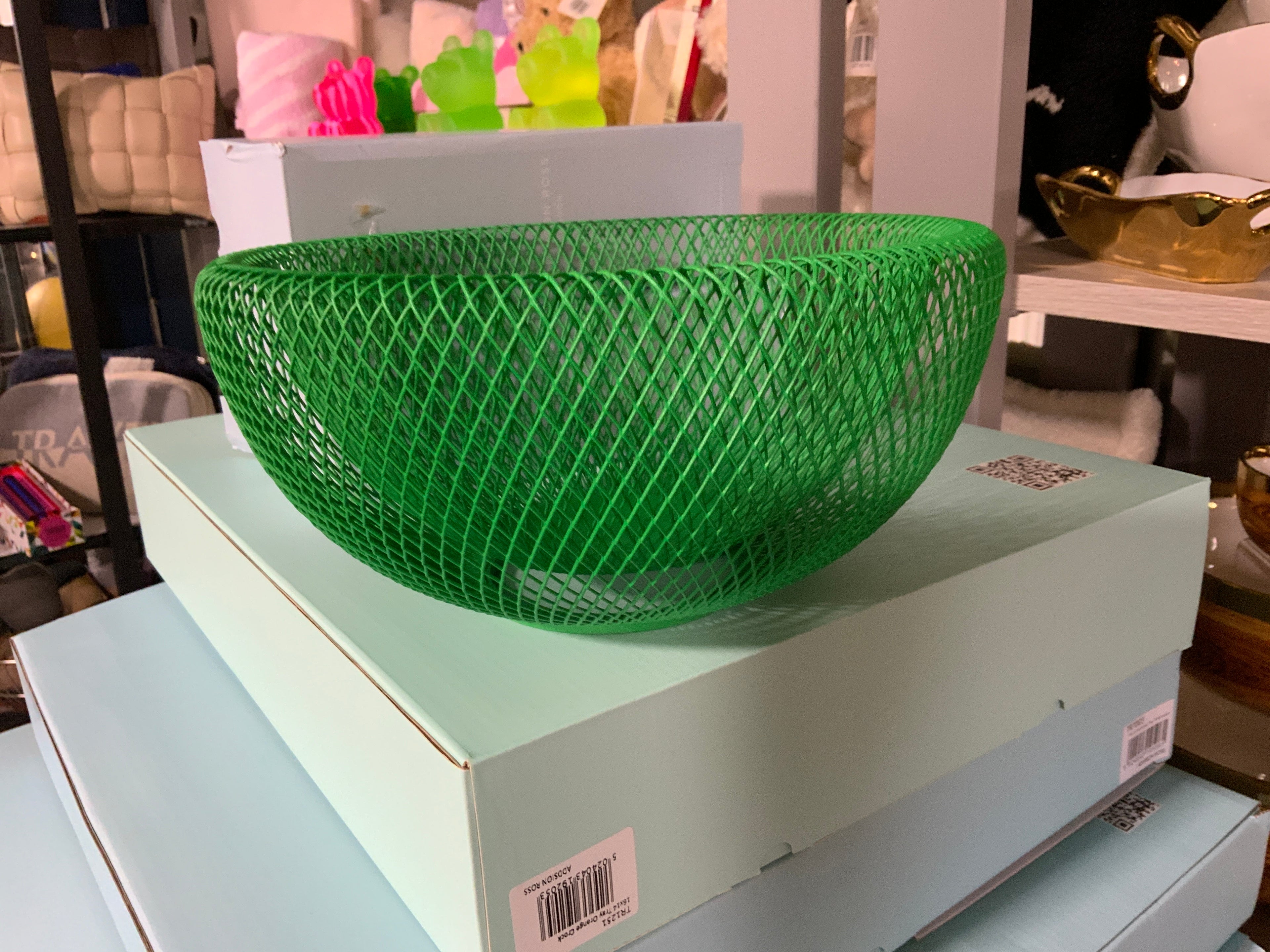 Wire Mesh Bowl Green