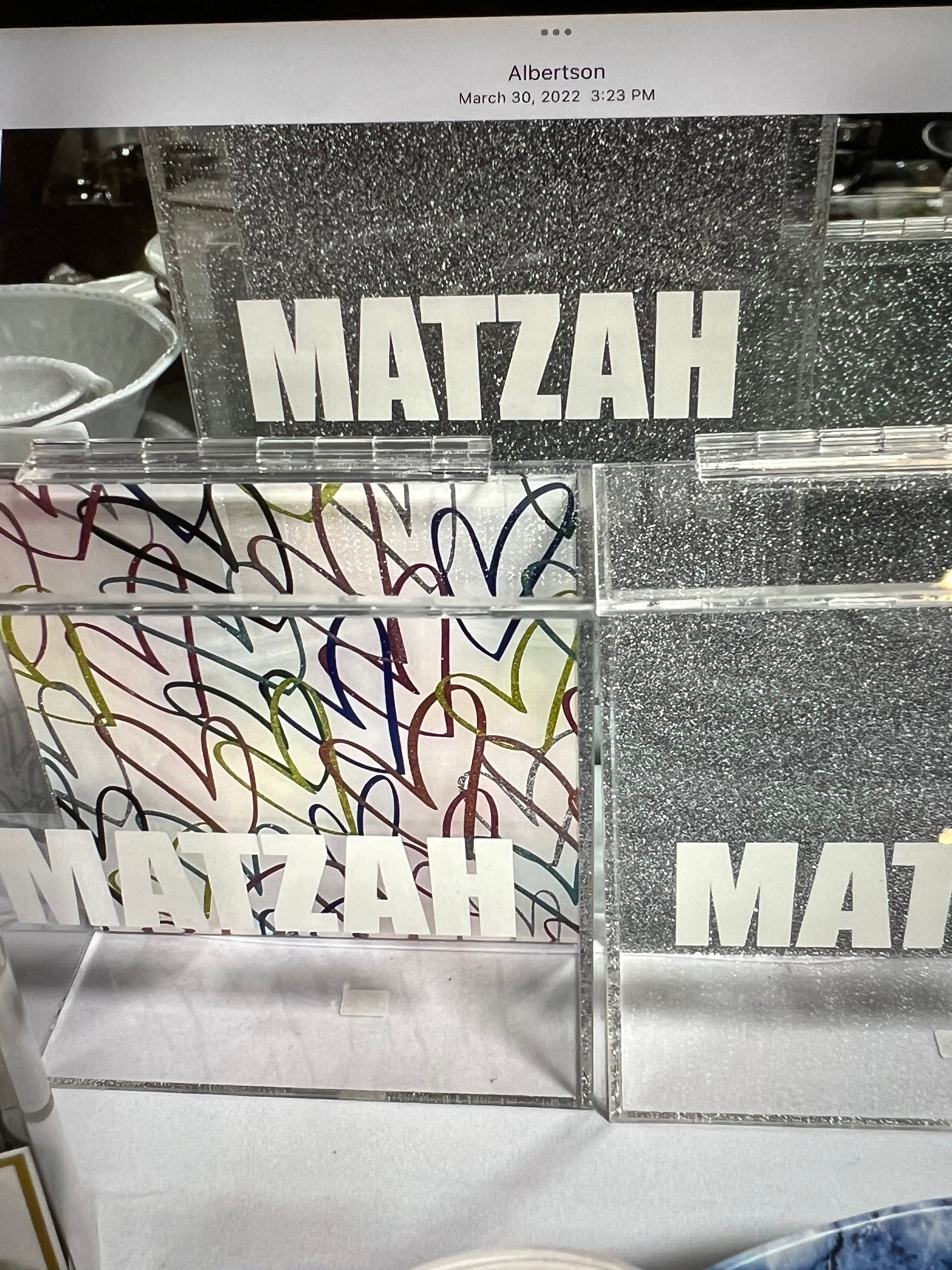 Matzah Box Hinge Top